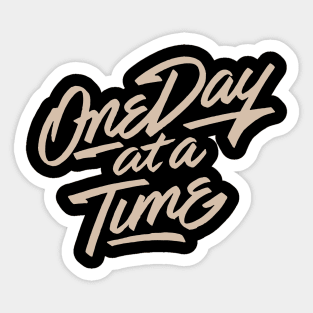 'One Day At a Time' PTSD Mental Health Shirt Sticker